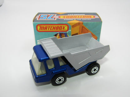 Matchbox Superfast No 23B Atlas Dump Truck Blue SILVER Dumper
