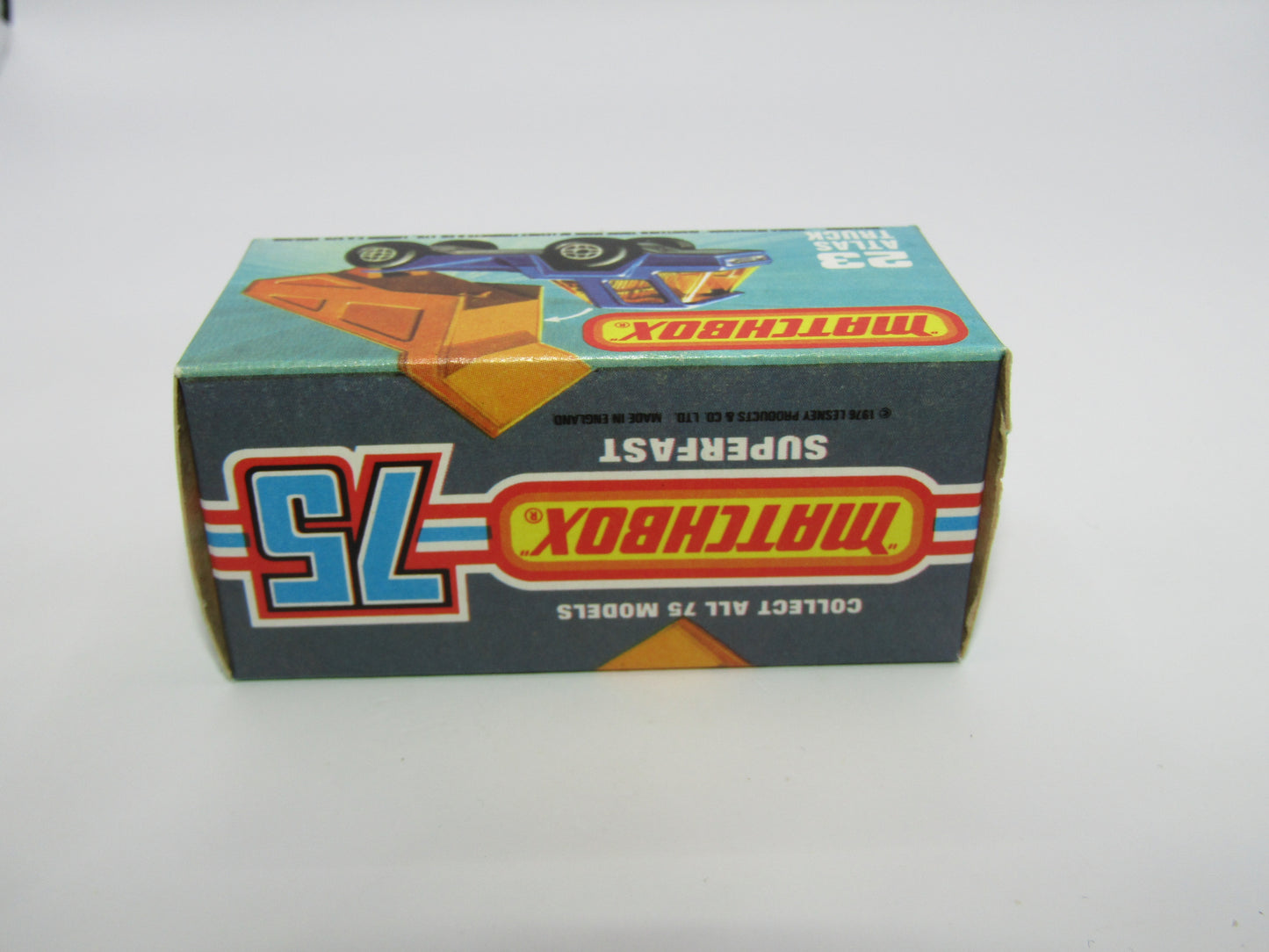 Matchbox Superfast No 23B Atlas Dump Truck Blue SILVER Dumper