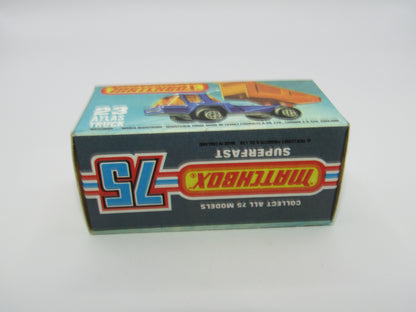 Matchbox Superfast No 23B Atlas Dump Truck Blue SILVER Dumper