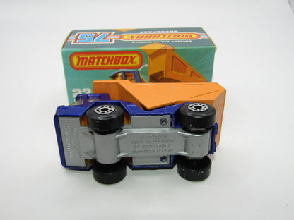 Matchbox Superfast No 23B Atlas Dump Truck Blue ORANGE Interior