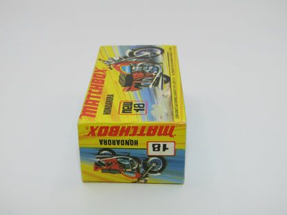 Matchbox Superfast No 18B Hondarora Motorcycle, Red, NO LABELS, MAG Wheels