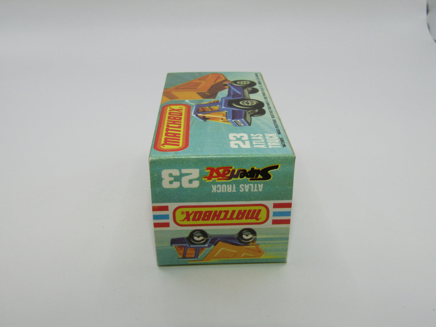 Matchbox Superfast No 23B Atlas Dump Truck AMB Win Dot Dash UNP Base