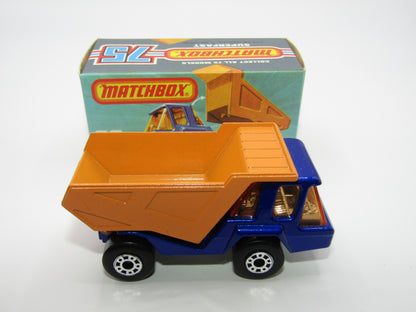 Matchbox Superfast No 23B Atlas Dump Truck Amber Win CHROME Interior