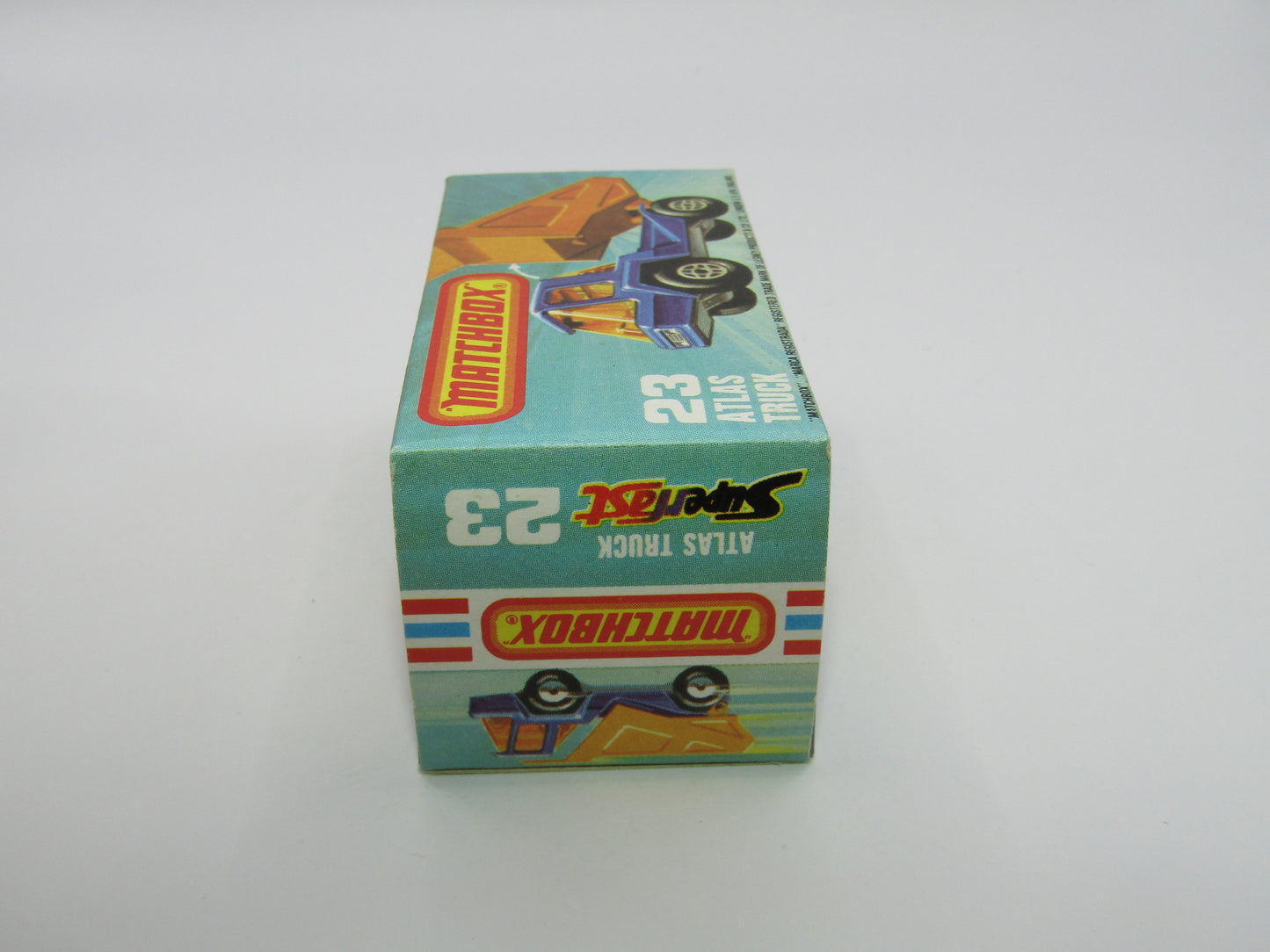 Matchbox Superfast No 23B Atlas Dump Truck Amber Win CHROME Interior
