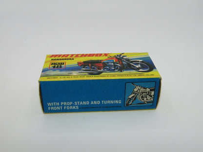 Matchbox Superfast No 18B Hondarora Motorcycle, Light Red, Labels, Wire Wheels