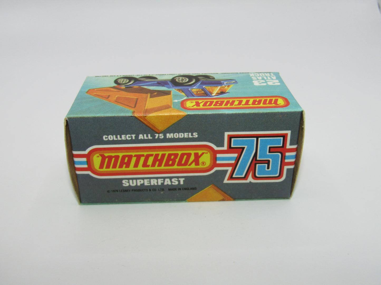 Matchbox Superfast No 23B Atlas Dump Truck Amber Win CHROME Interior