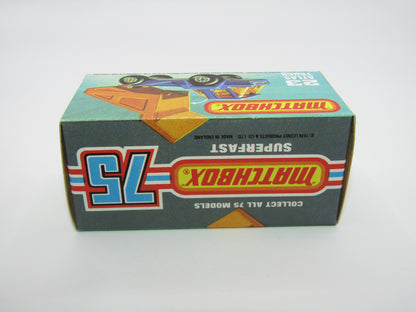 Matchbox Superfast No 23B Atlas Dump Truck Dot Dash Wheels Silver Base
