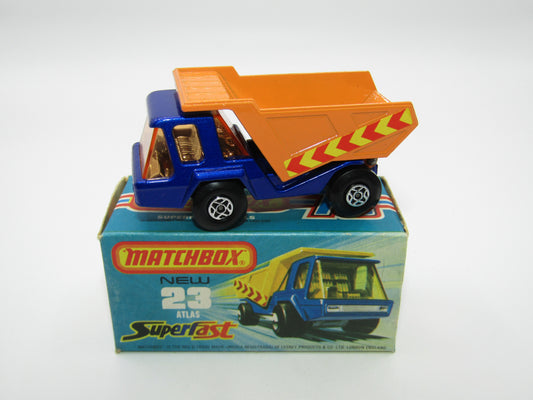 Matchbox Superfast No 23B Atlas Dump Truck Spiro Wheels & Labels