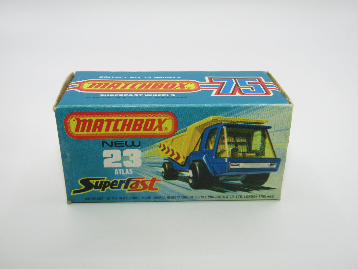 Matchbox Superfast No 23B Atlas Dump Truck Spiro Wheels & Labels