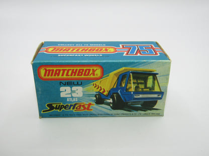 Matchbox Superfast No 23B Atlas Dump Truck Spiro Wheels & Labels