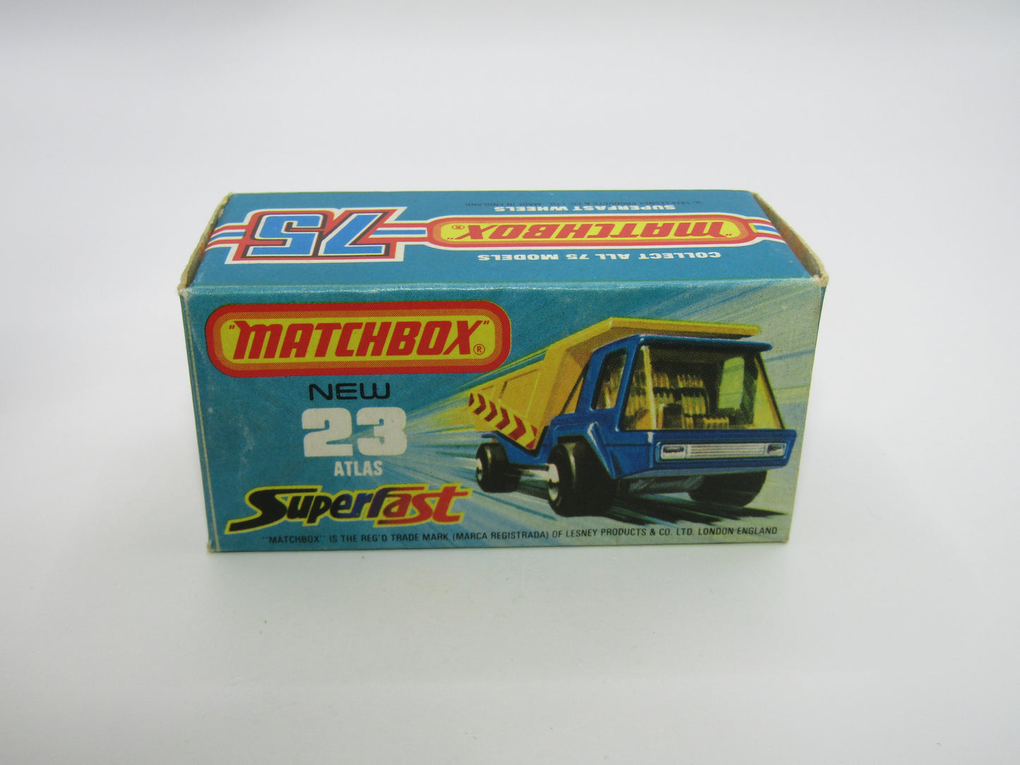 Matchbox Superfast No 23B Atlas Dump Truck Spiro Wheels & Labels