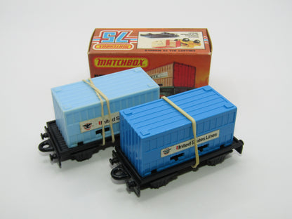 Matchbox Superfast No 25C Flat Car Container LIGHT BLUE Possible Trial