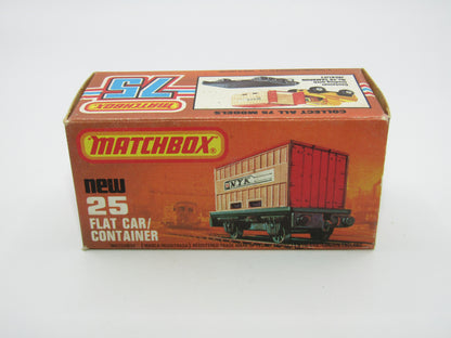 Matchbox Superfast No 25C Flat Car Container LIGHT BLUE Possible Trial