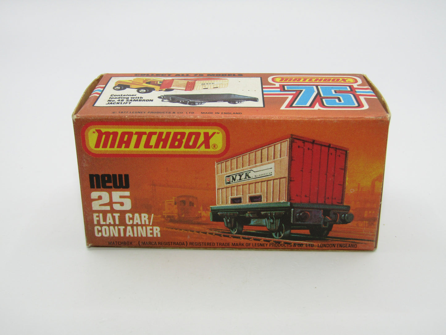 Matchbox Superfast No 25C Flat Car Container LIGHT BLUE Possible Trial