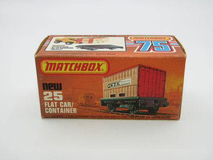 Matchbox Superfast No 25C Flat Car Container LIGHT BLUE Possible Trial