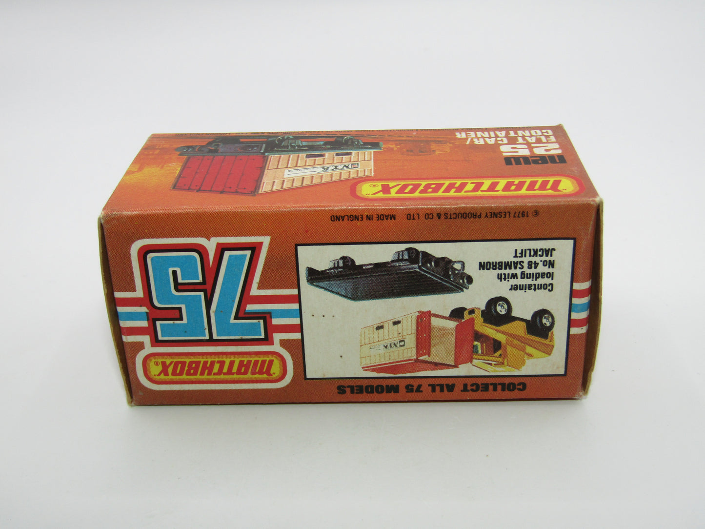 Matchbox Superfast No 25C Flat Car Container LIGHT BLUE Possible Trial