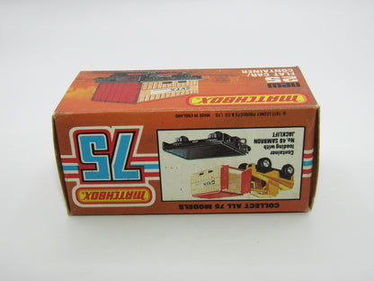 Matchbox Superfast No 25C Flat Car Container LIGHT BLUE Possible Trial