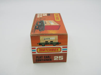 Matchbox Superfast No 25C Flat Car Container LIGHT BLUE Possible Trial