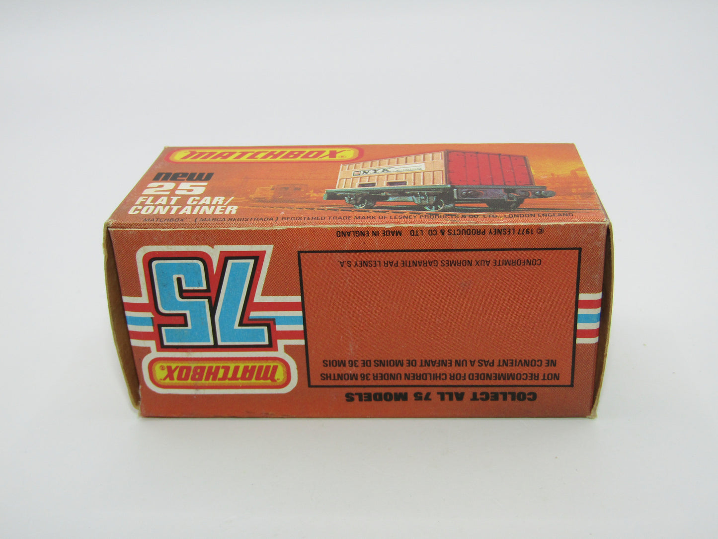 Matchbox Superfast No 25C Flat Car Container LIGHT BLUE Possible Trial