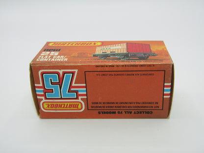 Matchbox Superfast No 25C Flat Car Container LIGHT BLUE Possible Trial