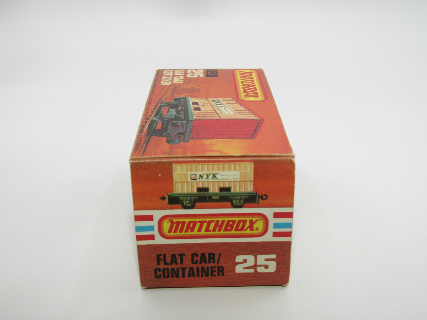 Matchbox Superfast No 25C Flat Car Container Sealand - DIFFERENT Labels