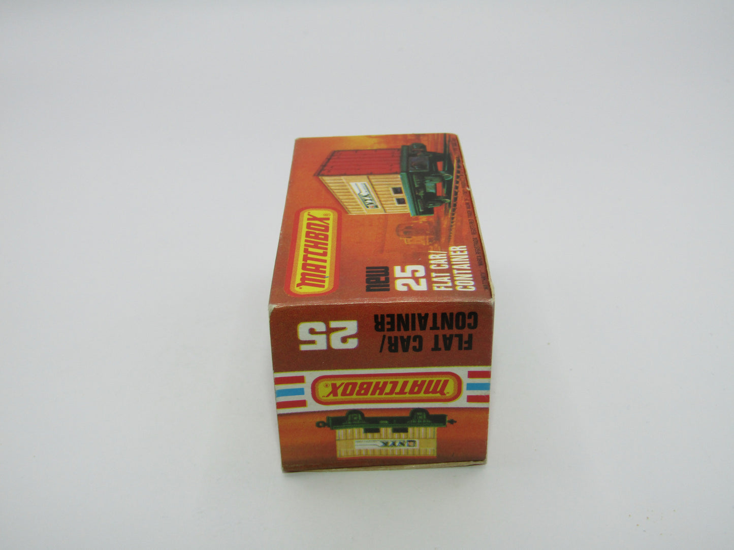 Matchbox Superfast No 25C Flat Car Container DARK BLUE - Sealand