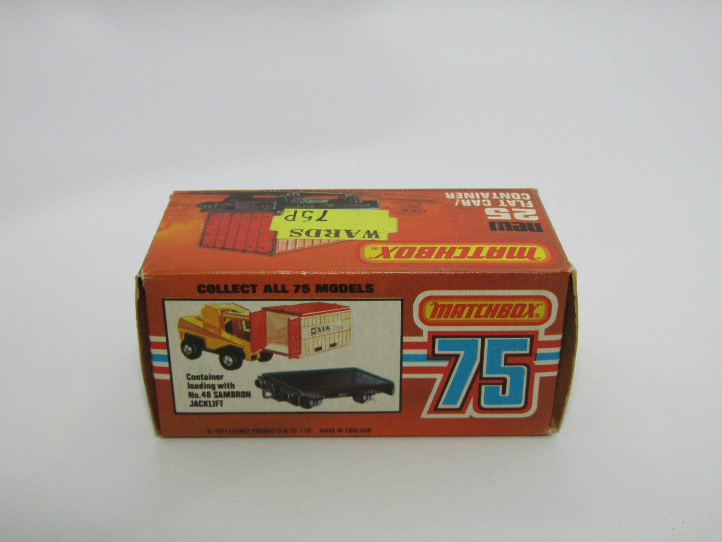 Matchbox Superfast No 25C Flat Car Container CHOCOLATE NYK