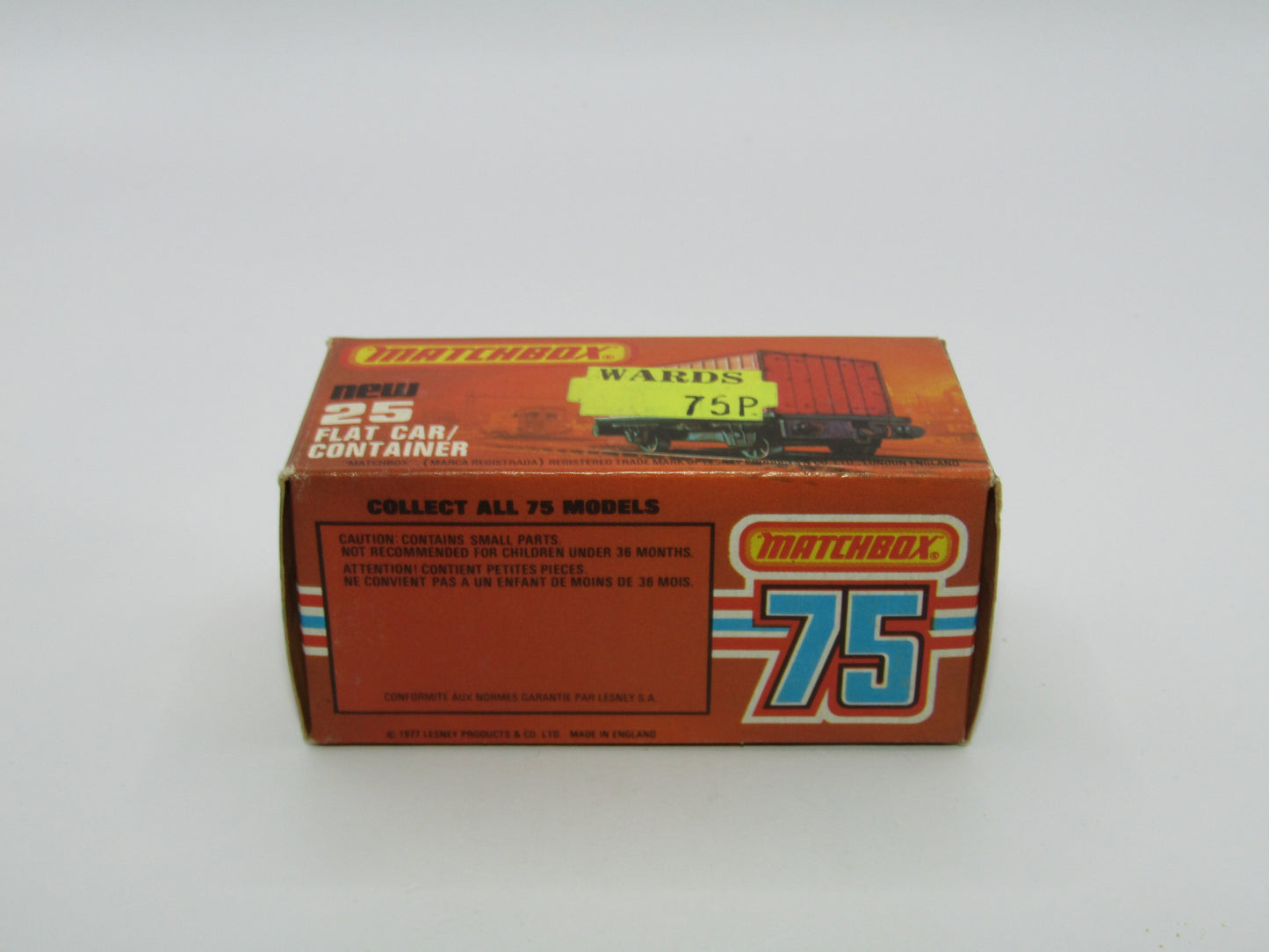 Matchbox Superfast No 25C Flat Car Container CHOCOLATE NYK