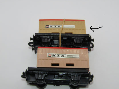 Matchbox Superfast No 25C Flat Car Container NYK CARAMEL Container