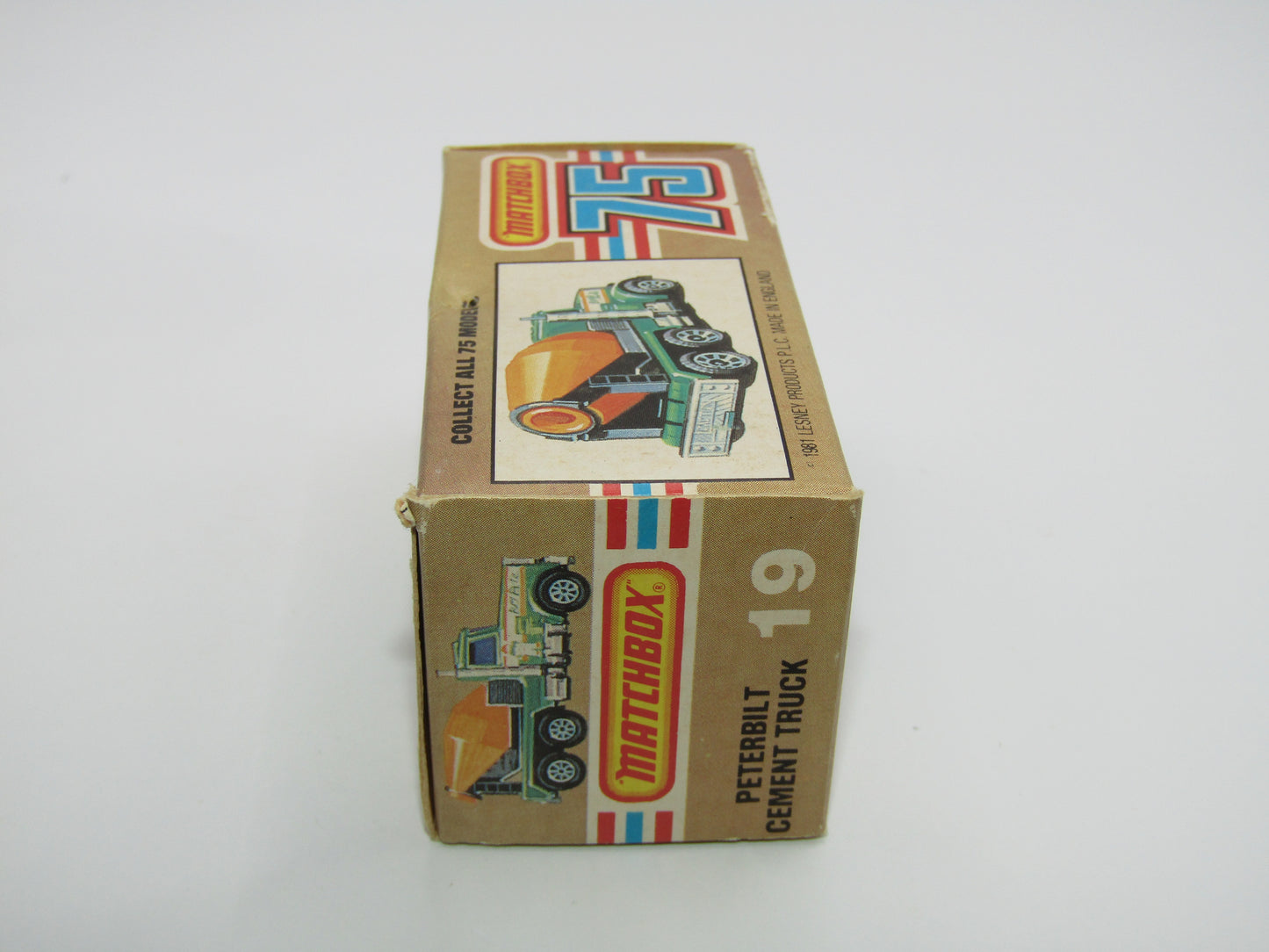Matchbox Superfast No 19D Peterbilt Cement Truck SOLID GREEN, CLEAR WINDOWS