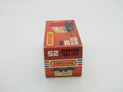 Matchbox Superfast No 25C Flat Car Container Tan UNITED STATES LINES