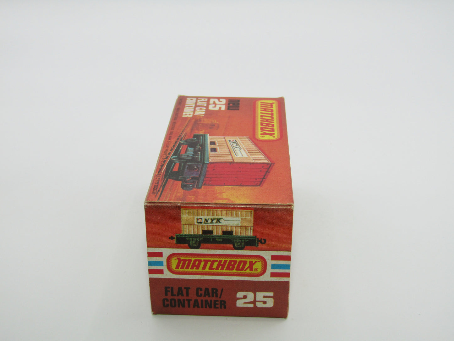 Matchbox Superfast No 25C Flat Car Container Tan UNITED STATES LINES