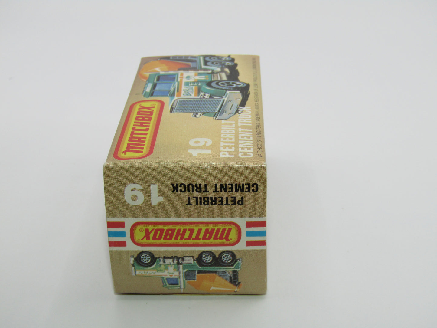Matchbox Superfast No 19D Peterbilt Cement Truck SOLID GREEN, Amber Windows