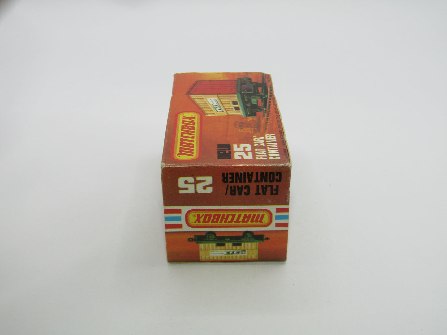 Matchbox Superfast No 25C Flat Car Container Yellow & Black