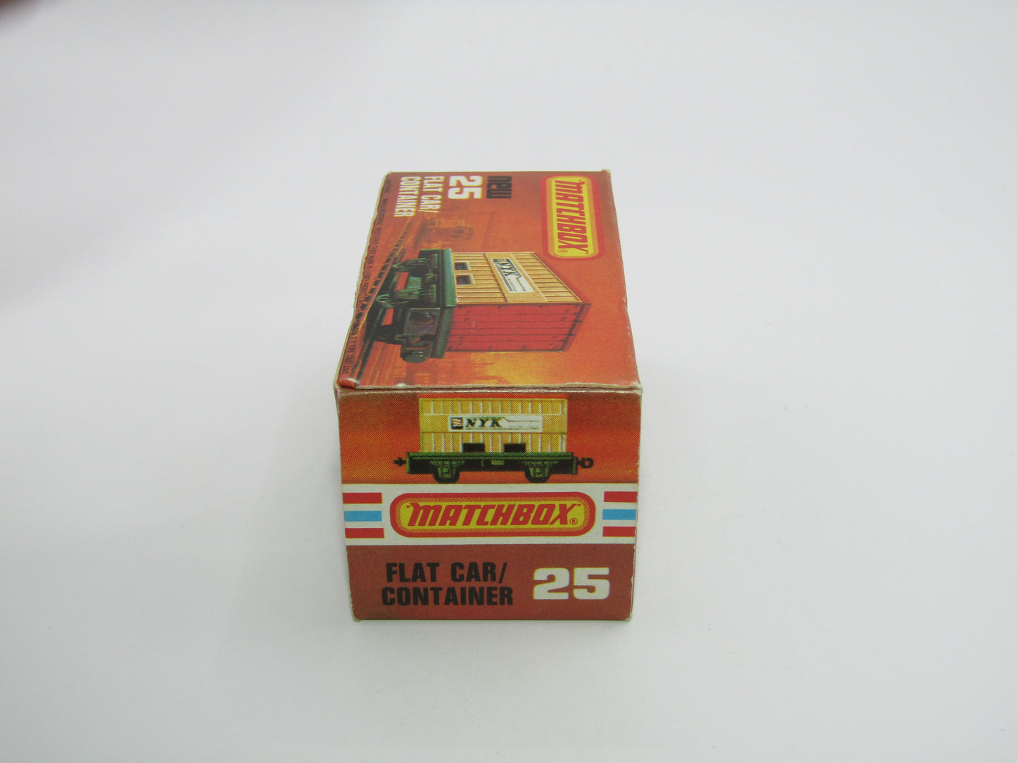 Matchbox Superfast No 25C Flat Car Container Yellow & Black