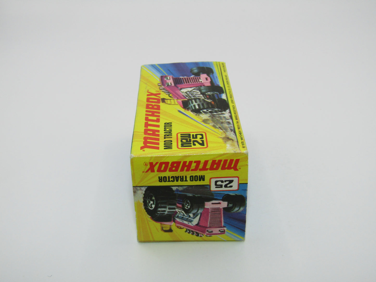 Matchbox Superfast No 25B Mod Tractor Red, 5 CROWN Front Wheels
