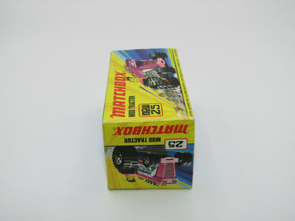 Matchbox Superfast No 25B Mod Tractor Red, 5 CROWN Front Wheels