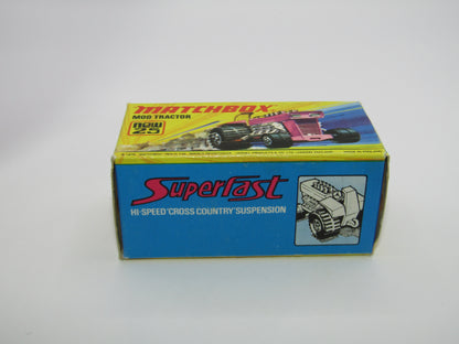 Matchbox Superfast No 25B Mod Tractor Red, 5 CROWN Front Wheels