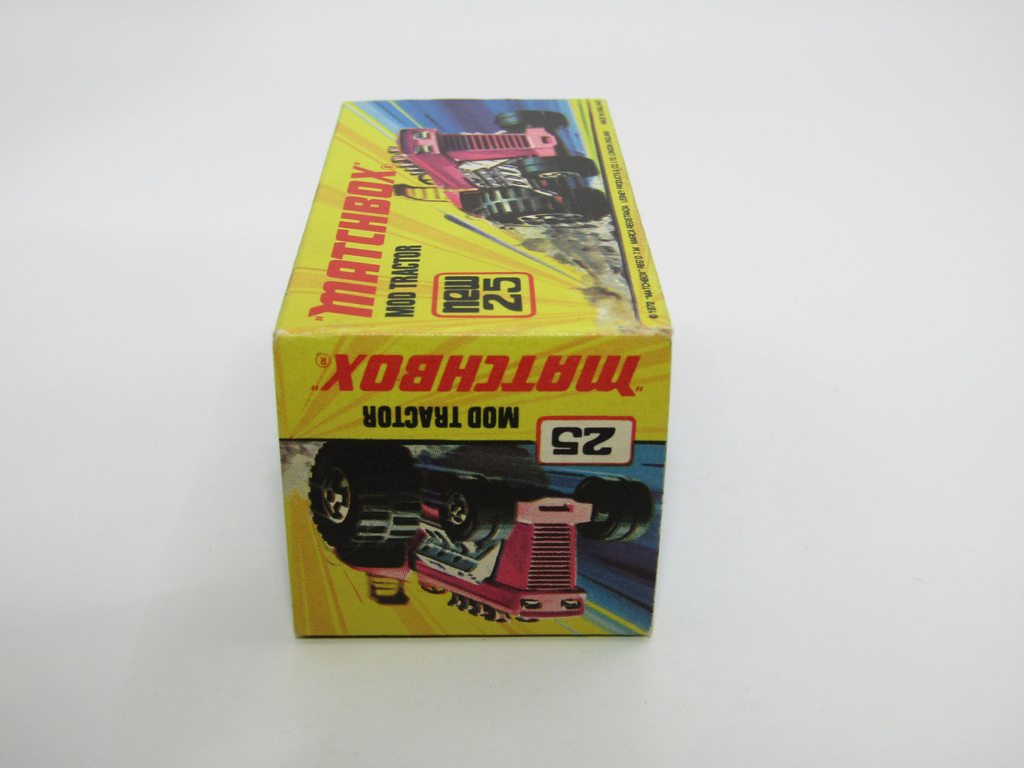 Matchbox Superfast No 25B Mod Tractor Red, 5 SPOKE Front Wheels