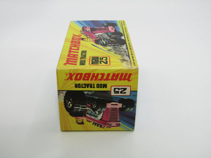 Matchbox Superfast No 25B Mod Tractor Red, 5 SPOKE Front Wheels