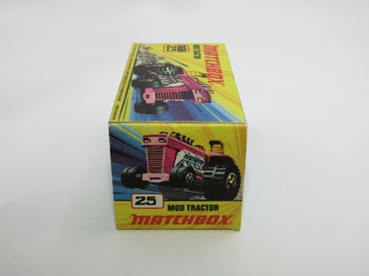 Matchbox Superfast No 25B Mod Tractor Red, 5 SPOKE Front Wheels