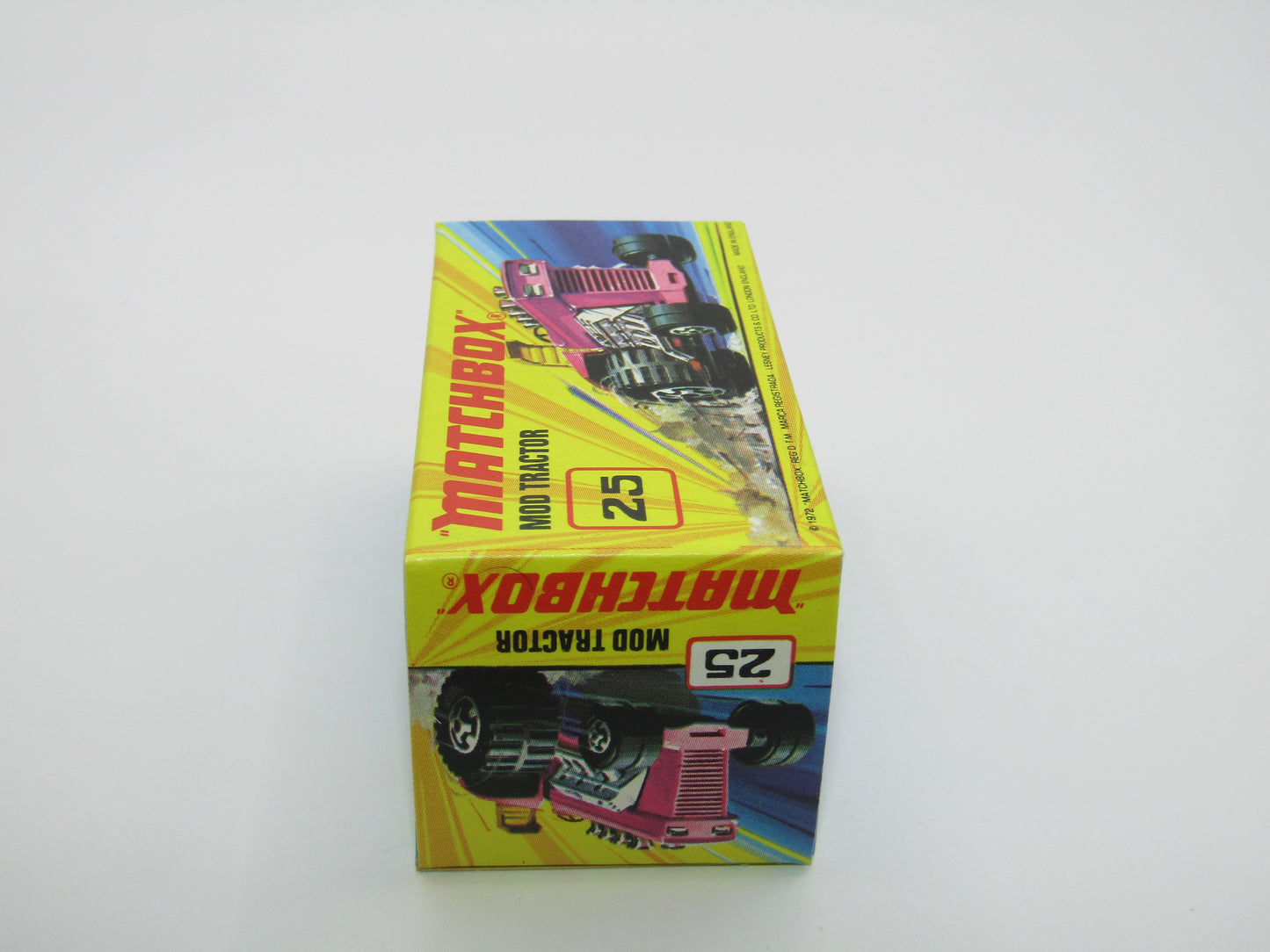 Matchbox Superfast No 25B Mod Tractor Purple MC Wheels UNPAINTED Base