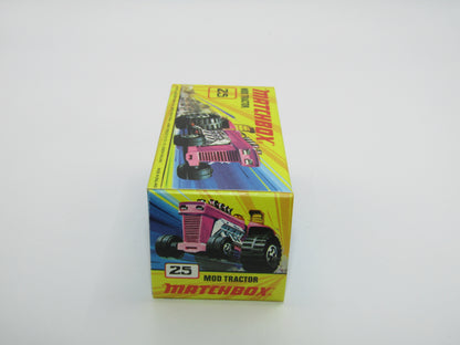 Matchbox Superfast No 25B Mod Tractor Purple MC Wheels UNPAINTED Base