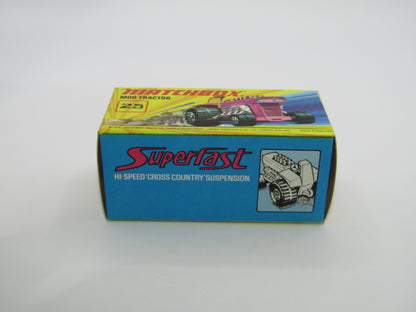 Matchbox Superfast No 25B Mod Tractor Purple MC Wheels UNPAINTED Base