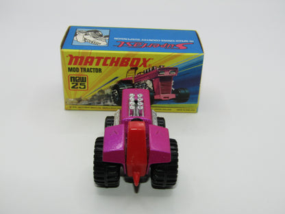 Matchbox Superfast No 25B Mod Tractor Purple RED Seat MC Wheels