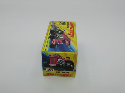 Matchbox Superfast No 25B Mod Tractor Purple RED Seat MC Wheels