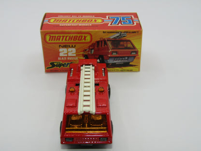 Matchbox Superfast No 22C Blaze Buster WHITE Ladder, Unpainted Base