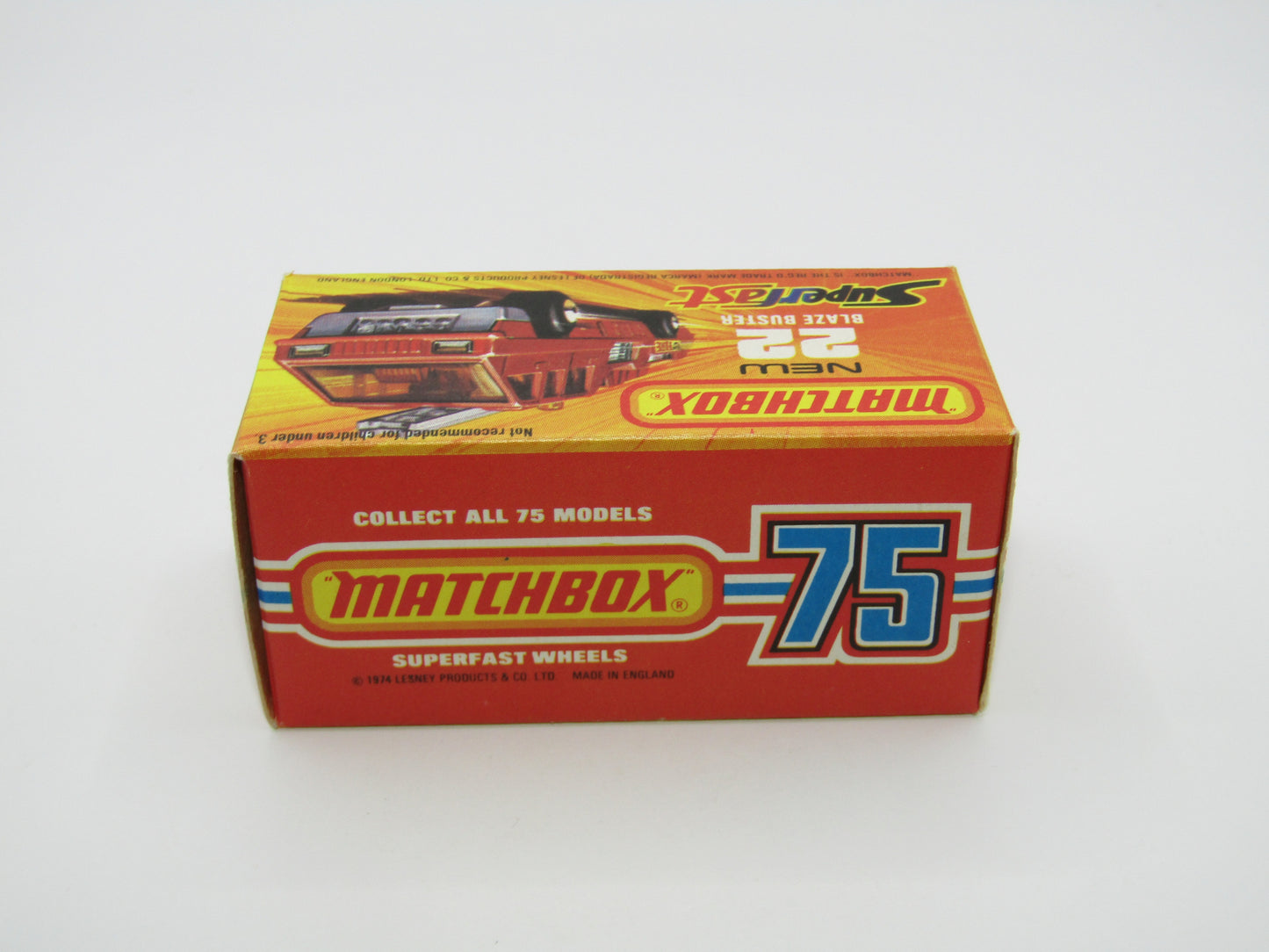 Matchbox Superfast No 22C Blaze Buster WHITE Ladder, Unpainted Base