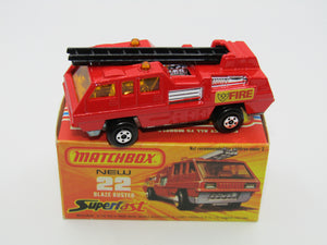 Matchbox Superfast No 22C Blaze Buster BLACK Ladder, Unpainted Base