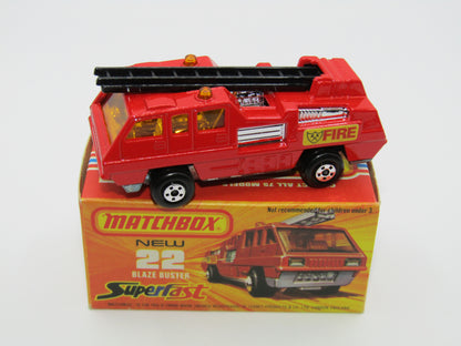 Matchbox Superfast No 22C Blaze Buster BLACK Ladder, Unpainted Base
